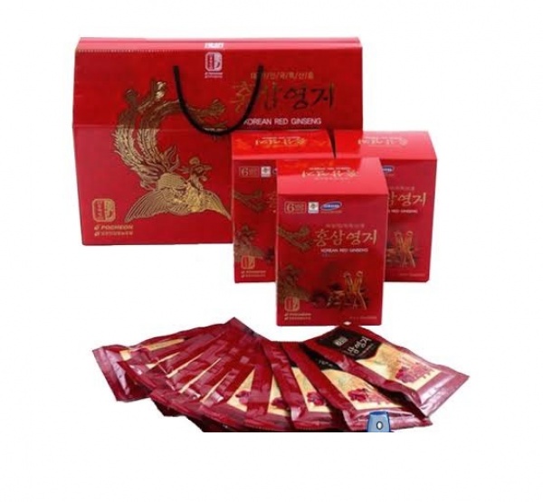 Nước Hồng Sâm Linh Chi Hàn Quốc Hộp 30 Gói Chính Hãng